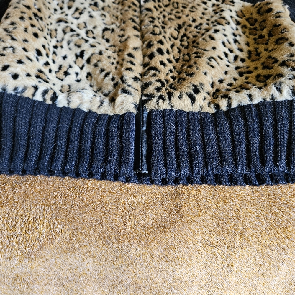 TIAR BRAND faux leopard and black knit jacket - Picture 10 of 17